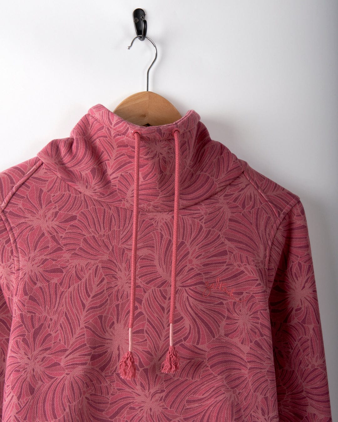 Harper Womens All Over Print Longline Pop Sweat in Pink - Image 4