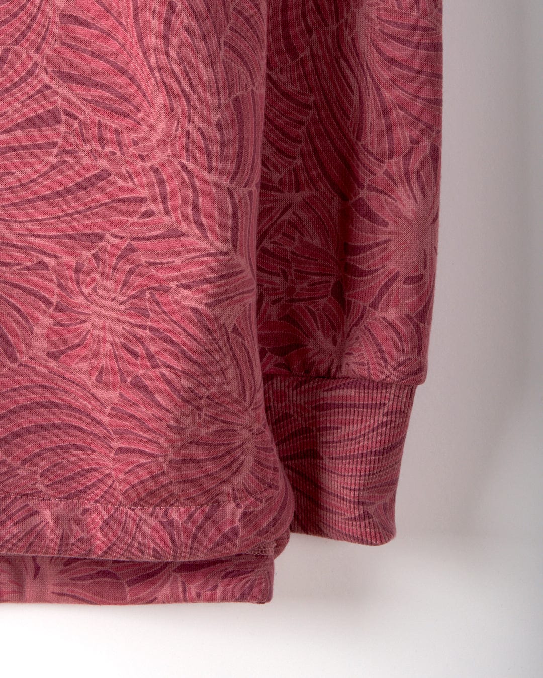 Harper Womens All Over Print Longline Pop Sweat in Pink - Image 6