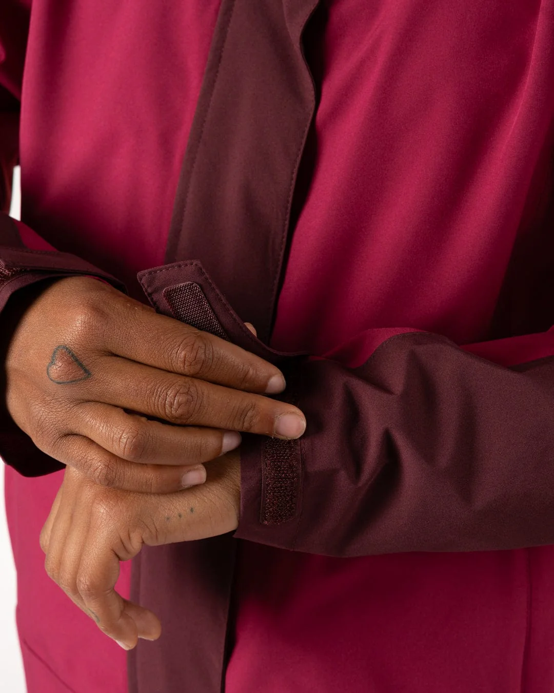 Aubrey Colourblock Womens in Waterproof Jacket - Dark Pink - Image 7