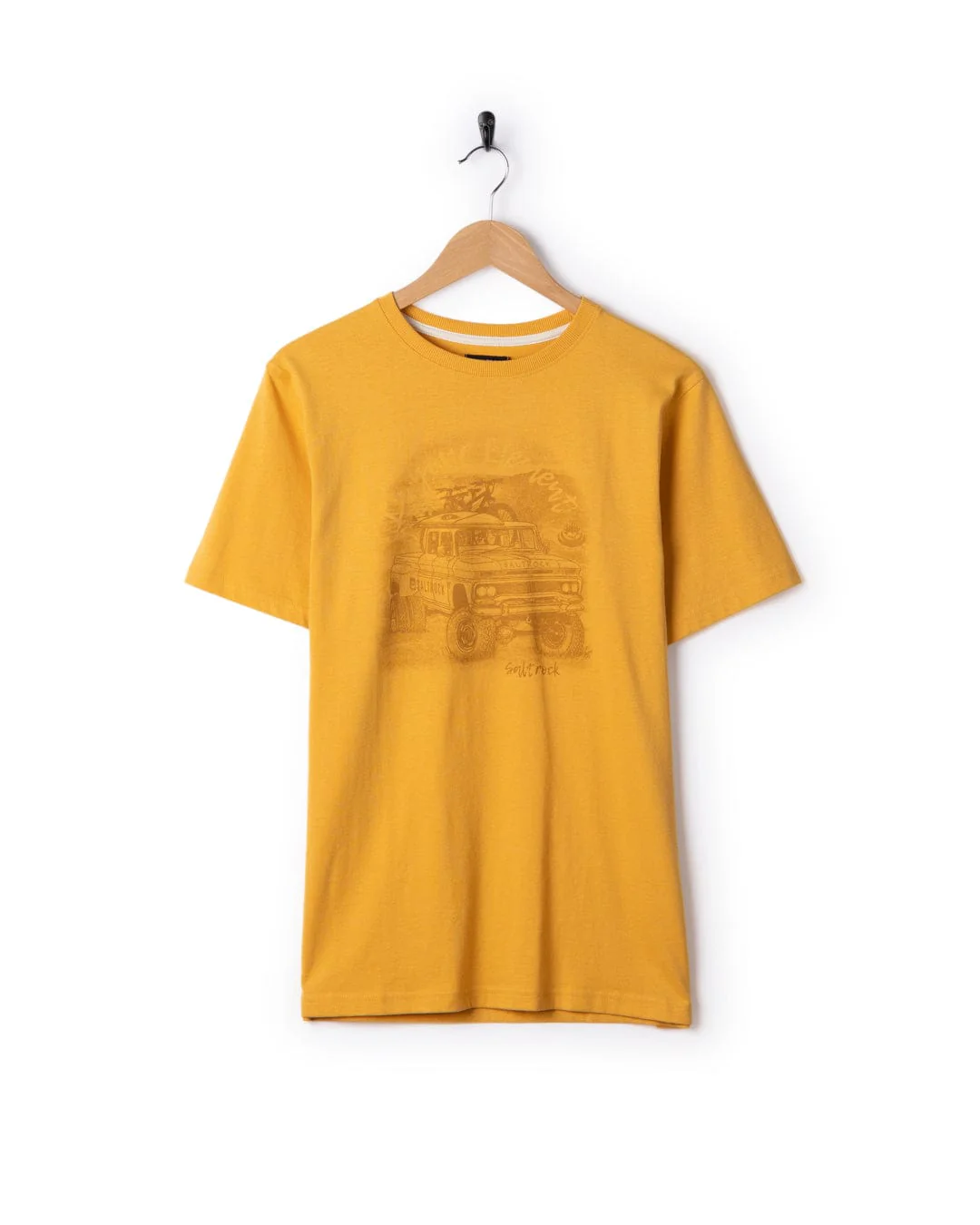 Axle Mens Short Sleeve T-Shirt in Yellow - Image 6