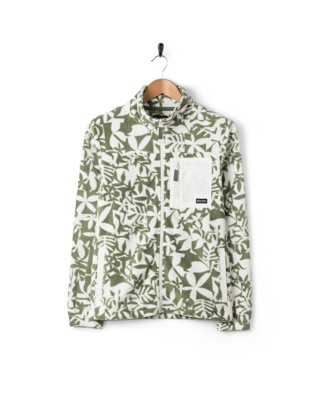 Balance  Womens Zip Fleece in Light Green - Image 6