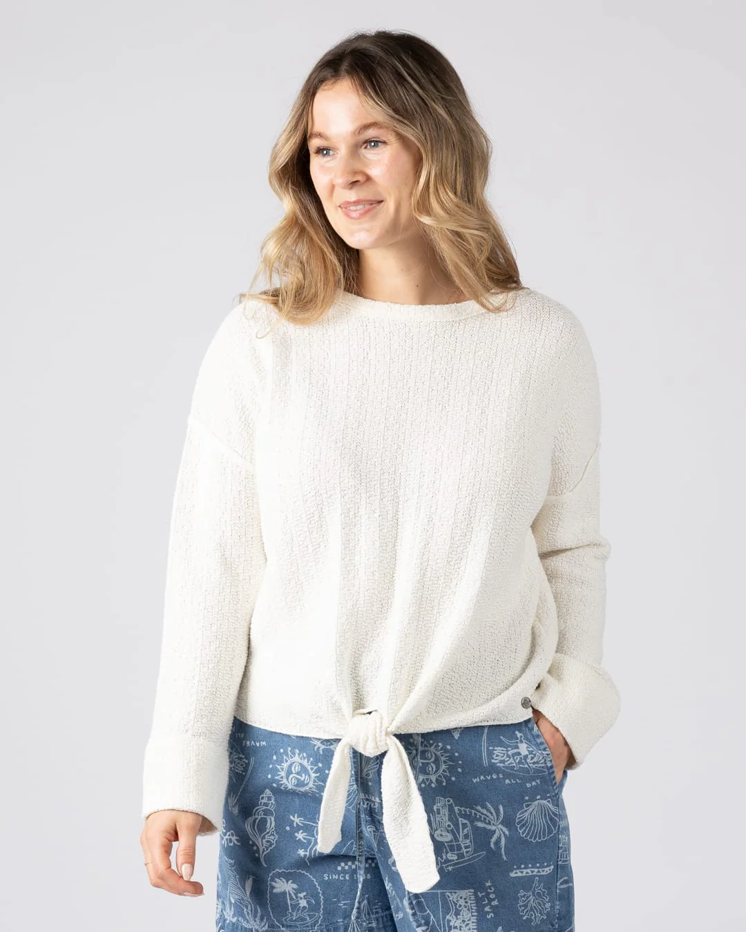 Beachtide Womens Knitwear Jumper in Cream - Image 2