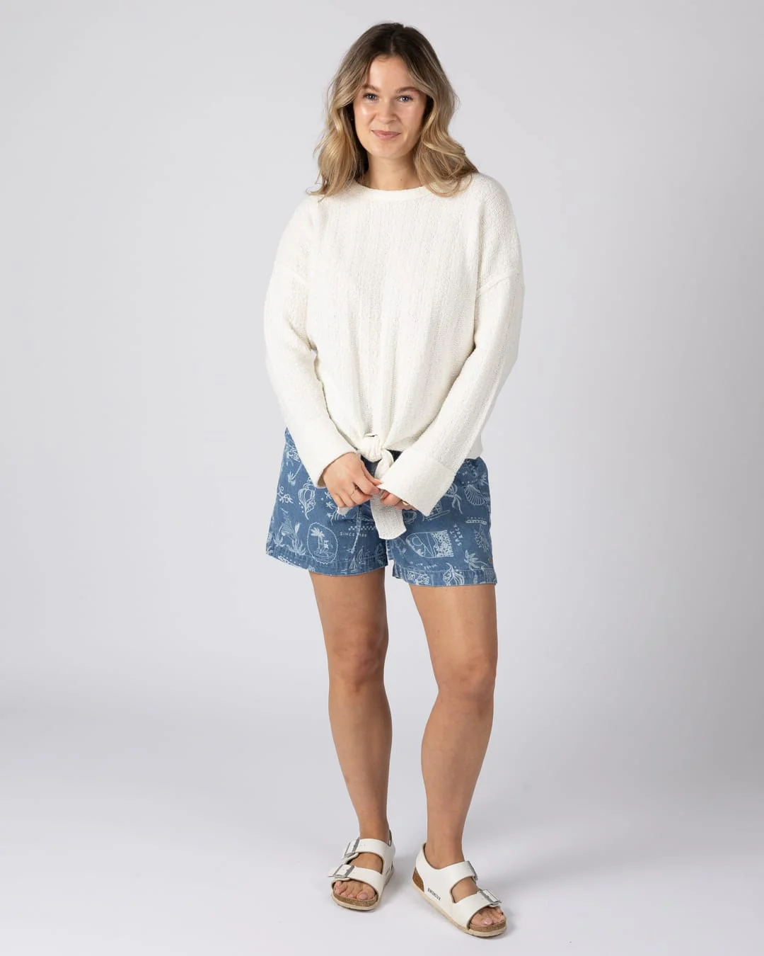 Beachtide Womens Knitwear Jumper in Cream - Image 4