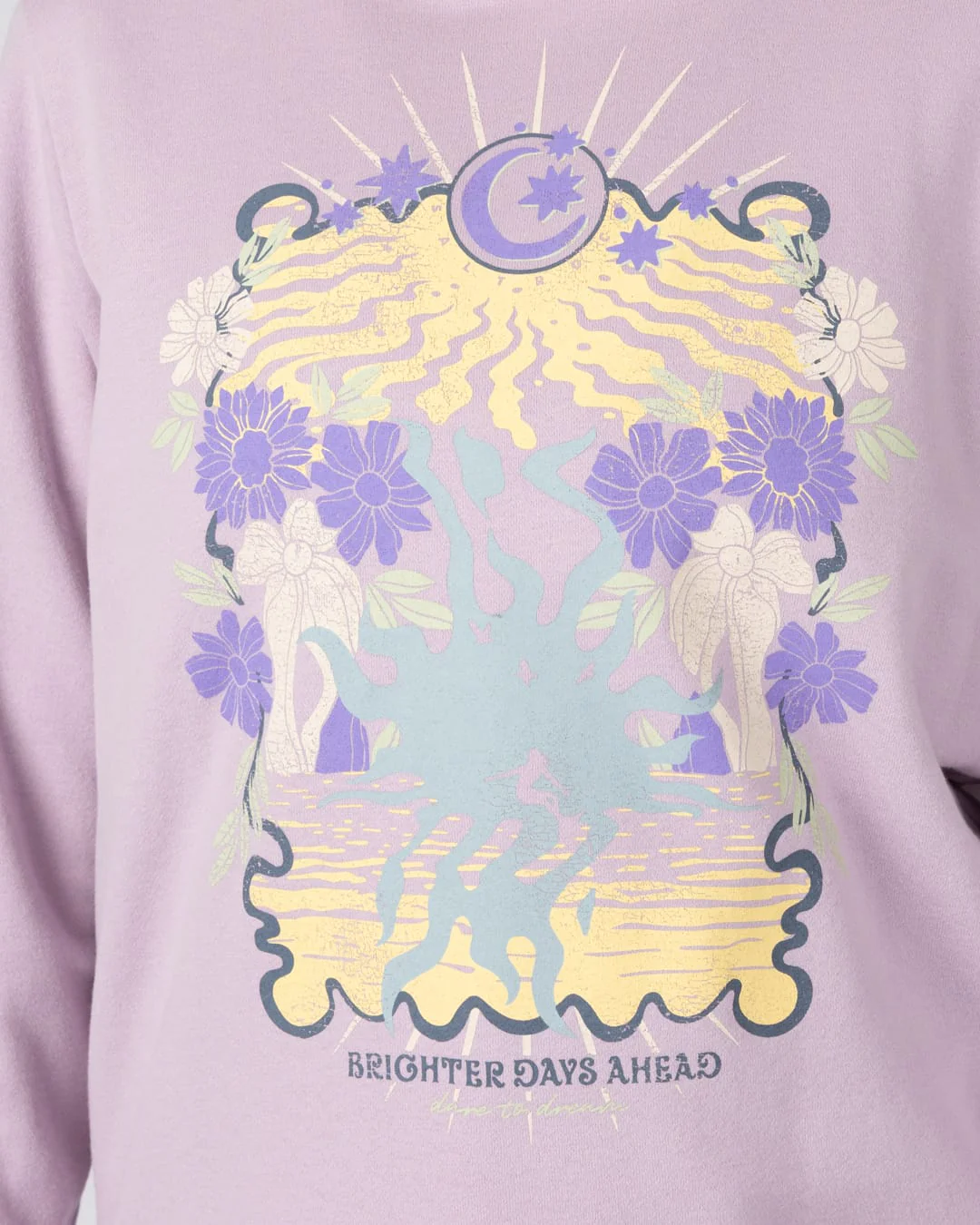 Better Days  Womens Pop Hoodie in Purple - Image 2