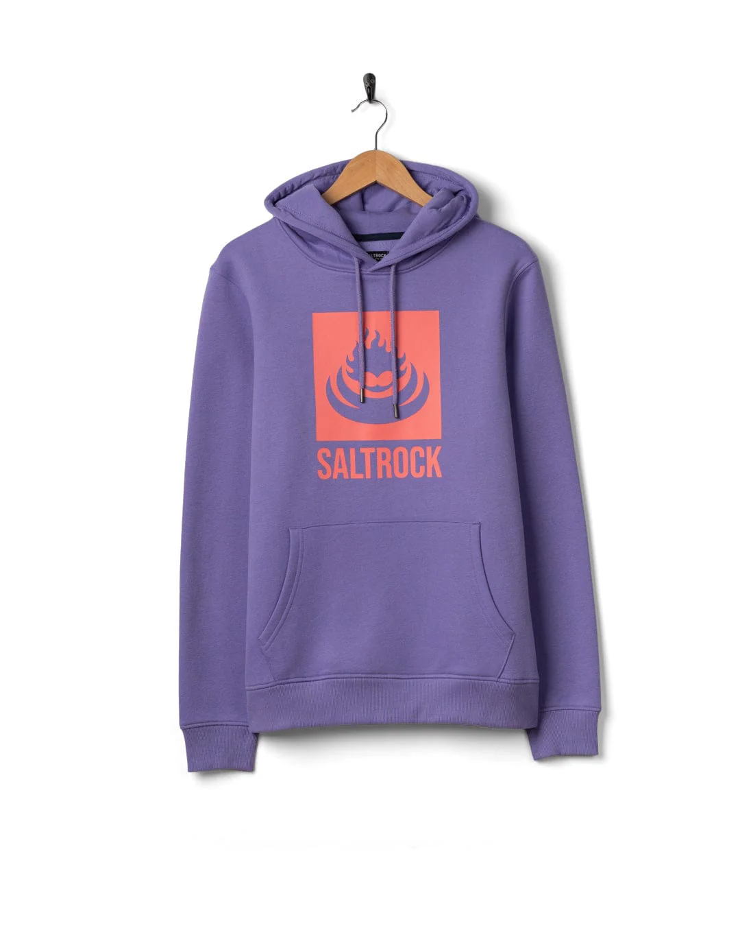 Box Logo Mens Pop Hoodie in Purple - Image 7