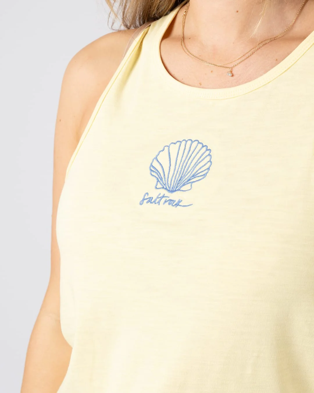 Calico Womens Vest in Light Yellow - Image 2