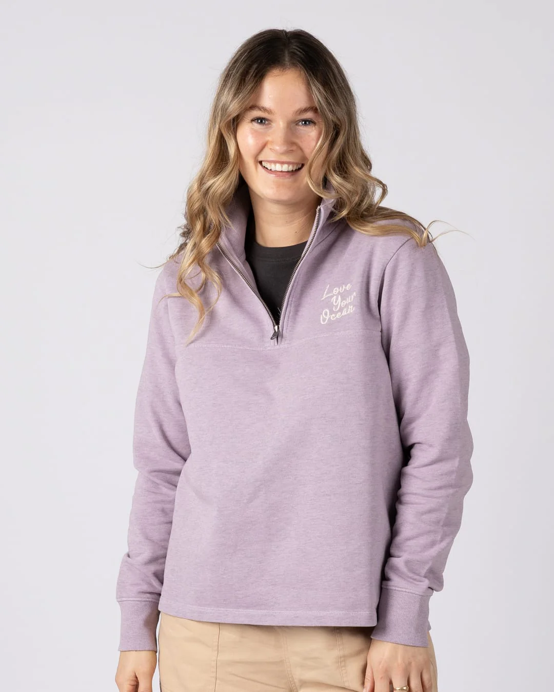 Carissa Womens Sweatshirt in Purple - Image 2