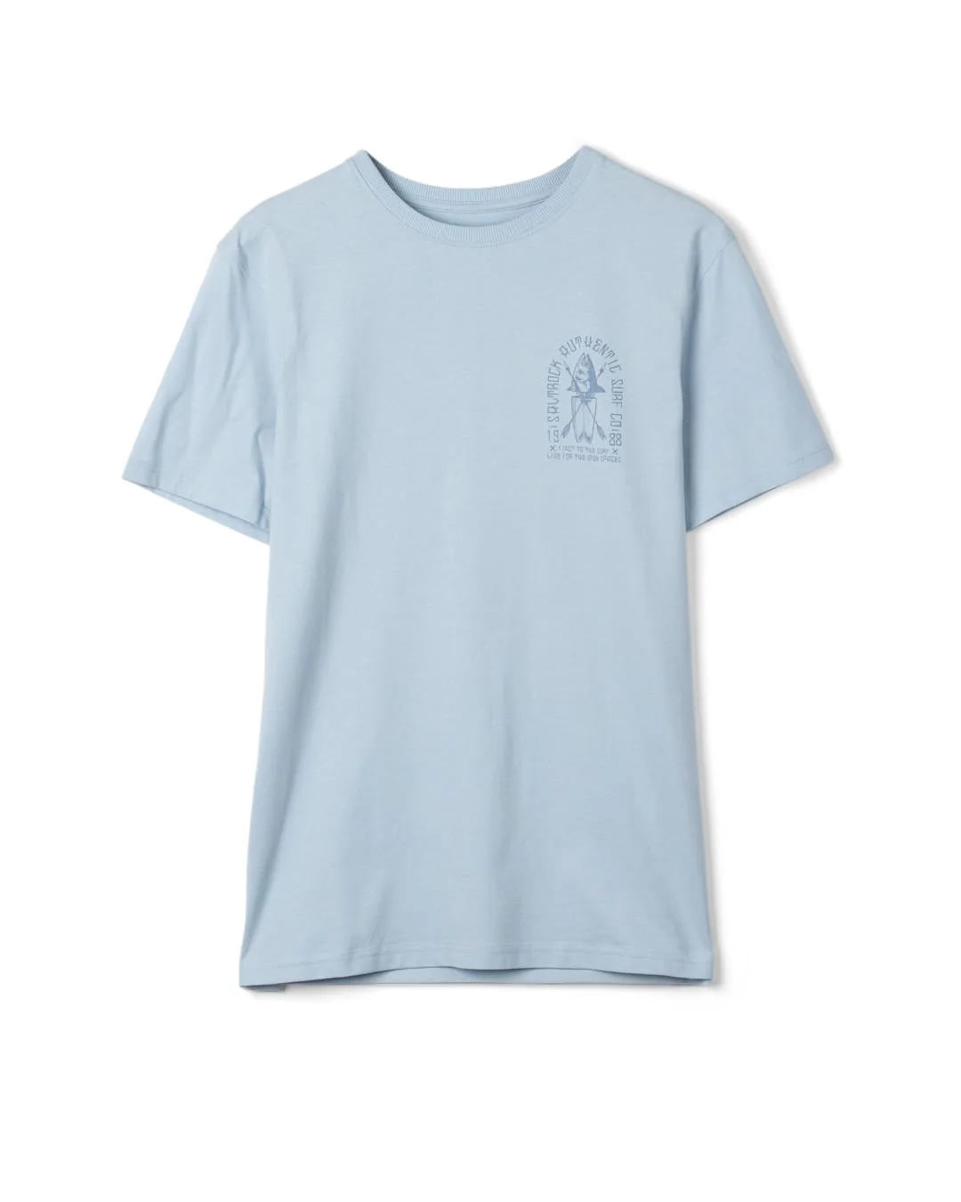 Chad Mens Short Sleeve T-Shirt in Light Blue - Image 2
