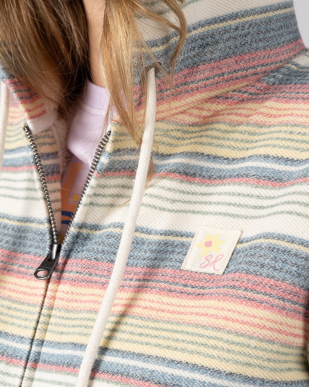 Delen  Womens Lined Hoodie in Multi - Image 4