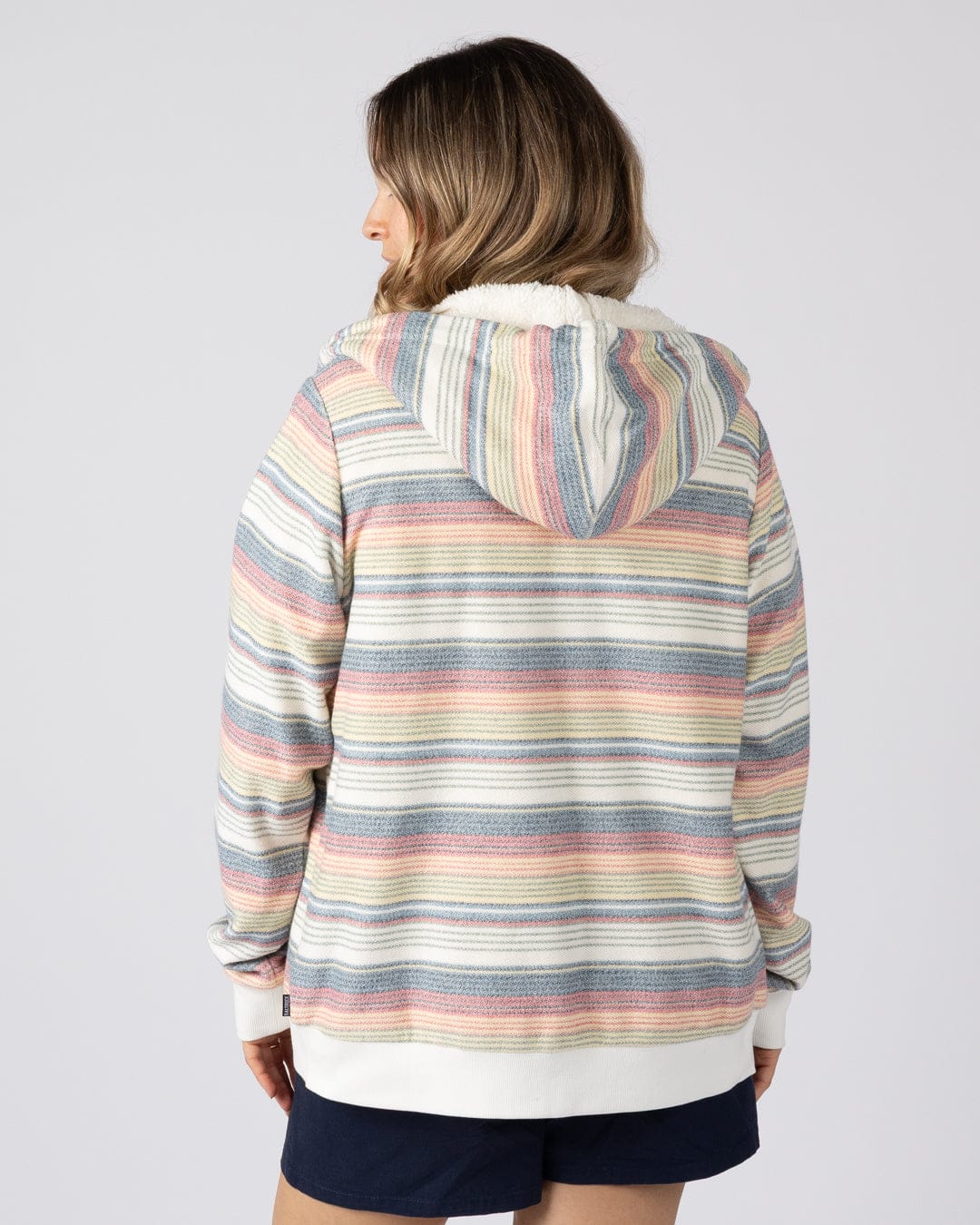 Delen  Womens Lined Hoodie in Multi - Image 5