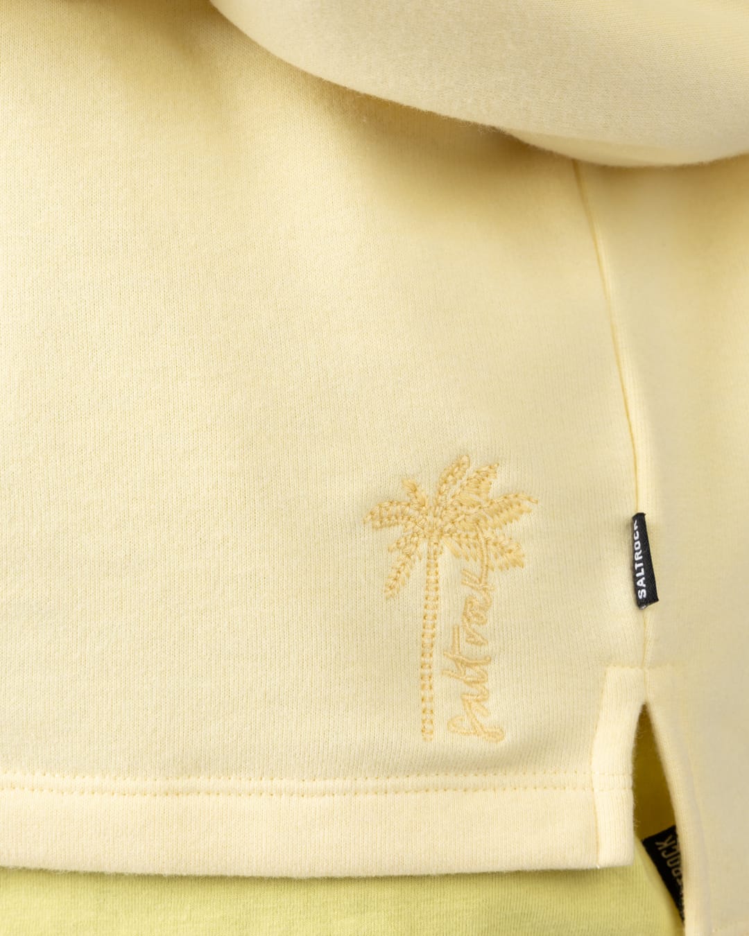 Delilah Womens Pop Hoodie in Light Yellow - Image 6
