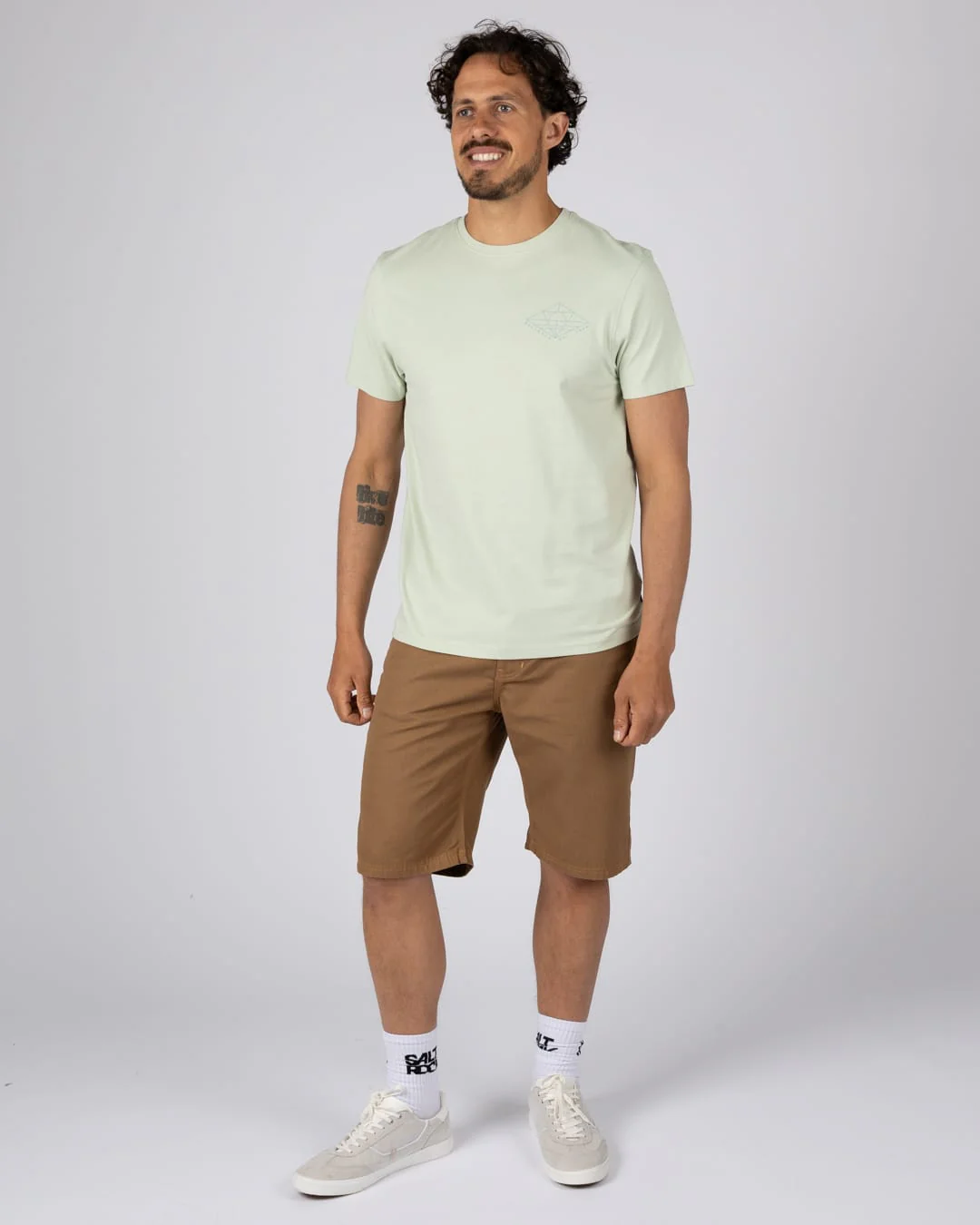 Dimensions Mens Short Sleeve T-Shirt in Light Green - Image 3