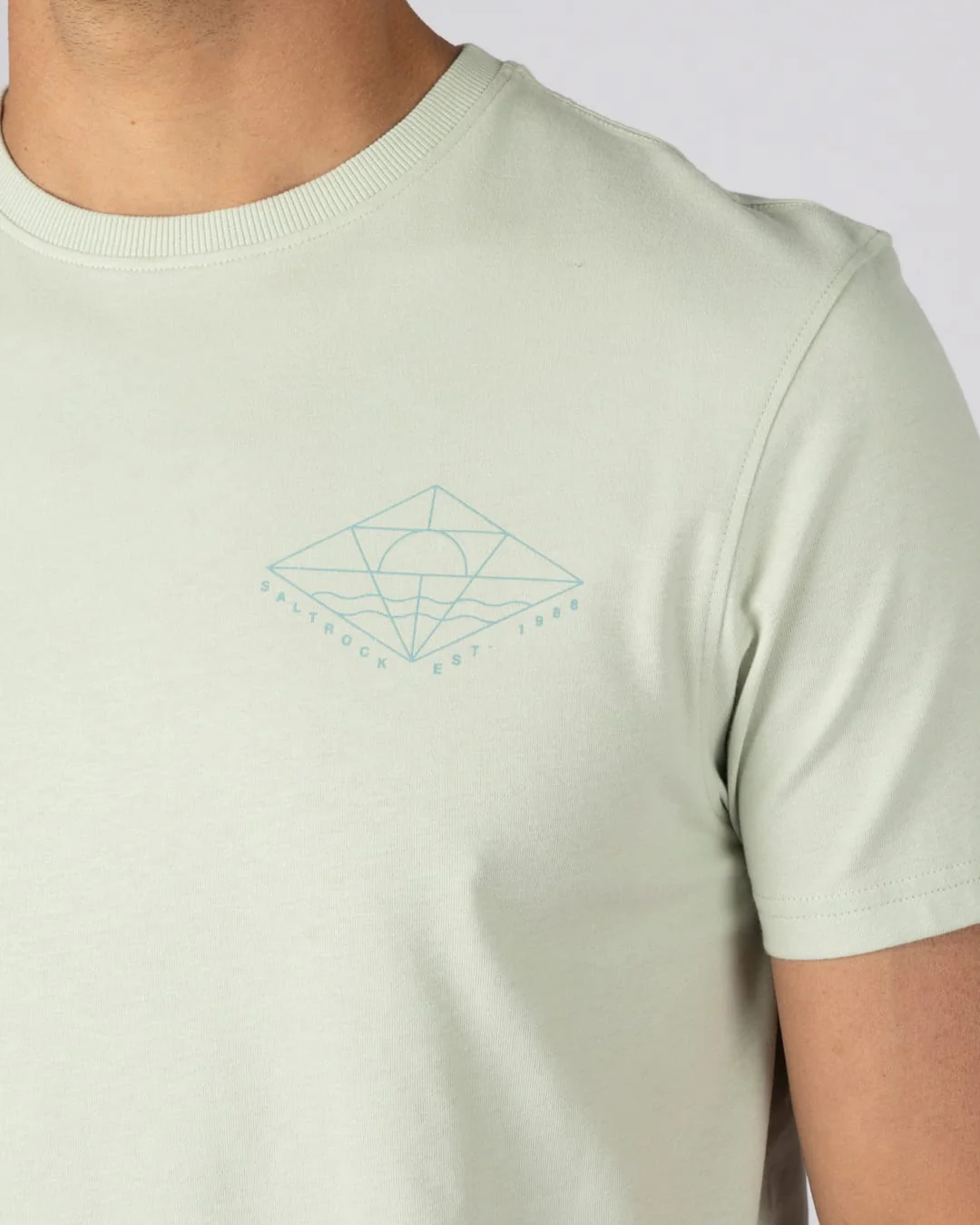 Dimensions Mens Short Sleeve T-Shirt in Light Green - Image 4