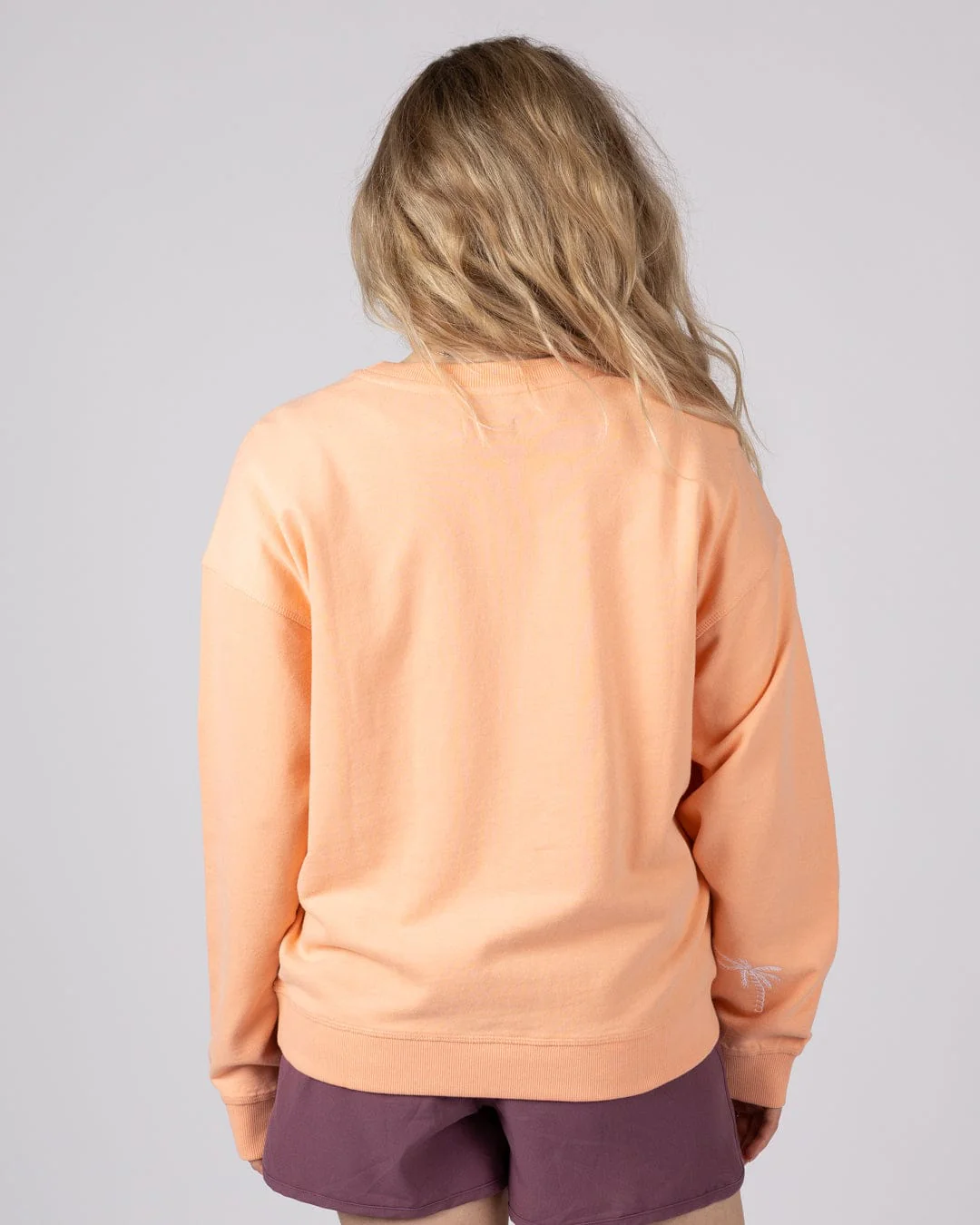 Driver Womens Oversized Sweat Top in Orange - Image 3