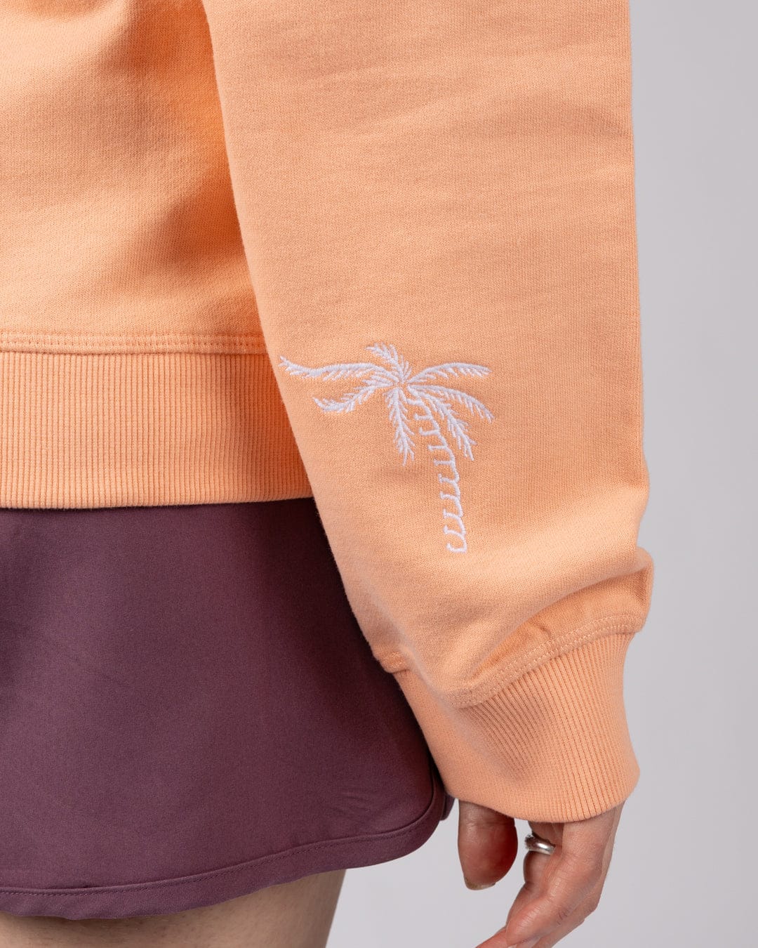Driver Womens Oversized Sweat Top in Orange - Image 4