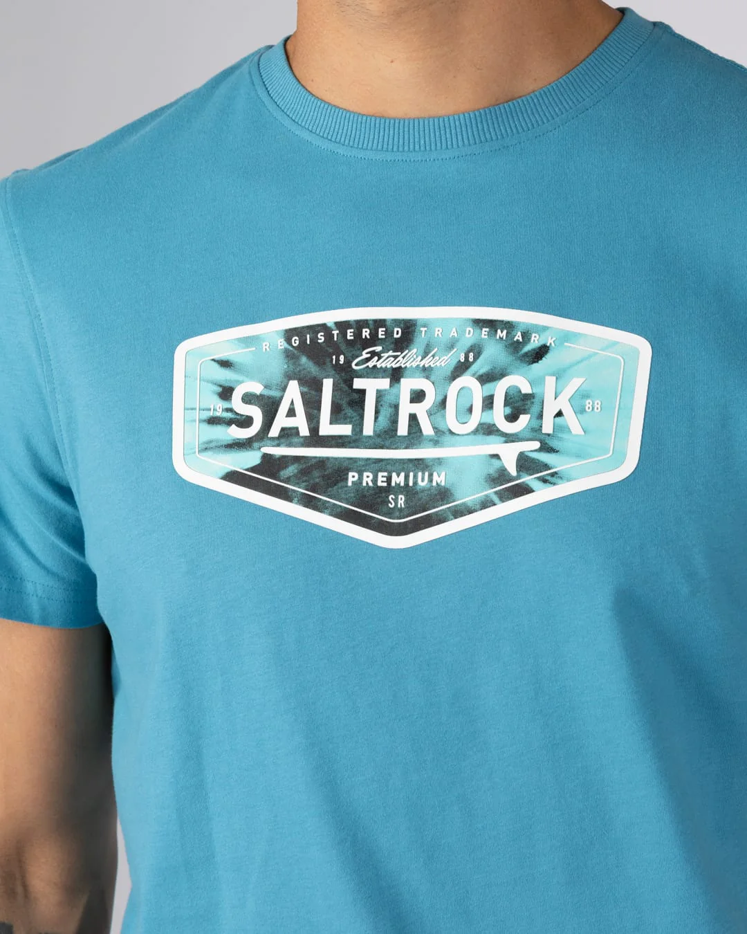 Endless Tie Dye Mens Short Sleeve Tee in Bright Blue - Image 4