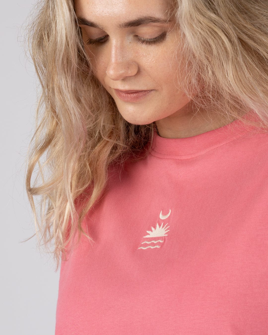 Equinox Womens Boxy T-Shirt in Pink - Image 2