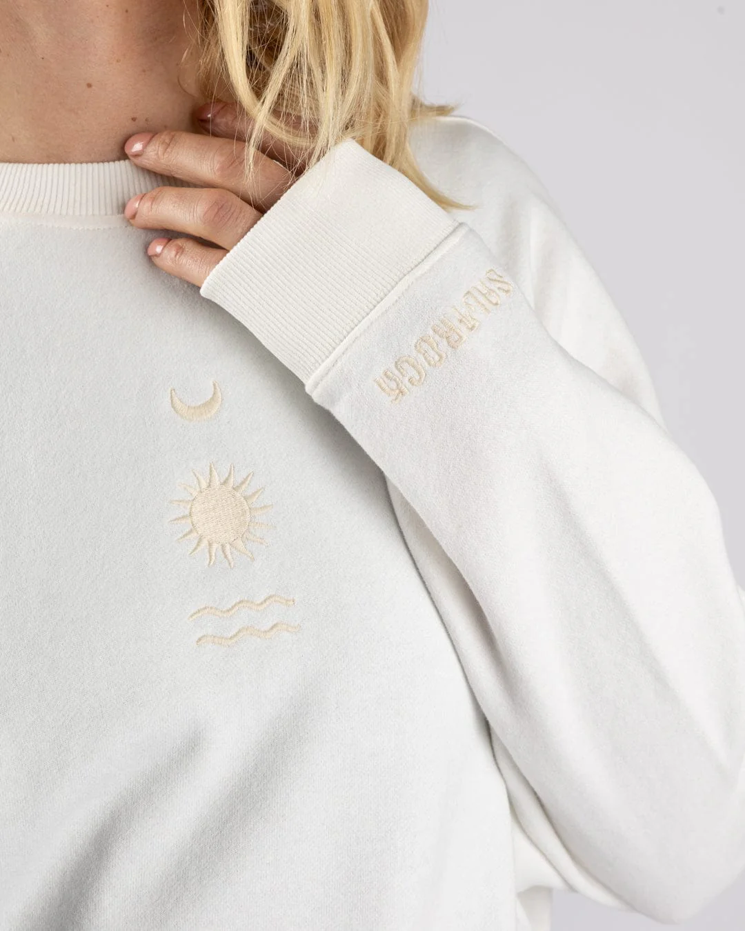 Equinox Womens Sweatshirt in Cream - Image 3