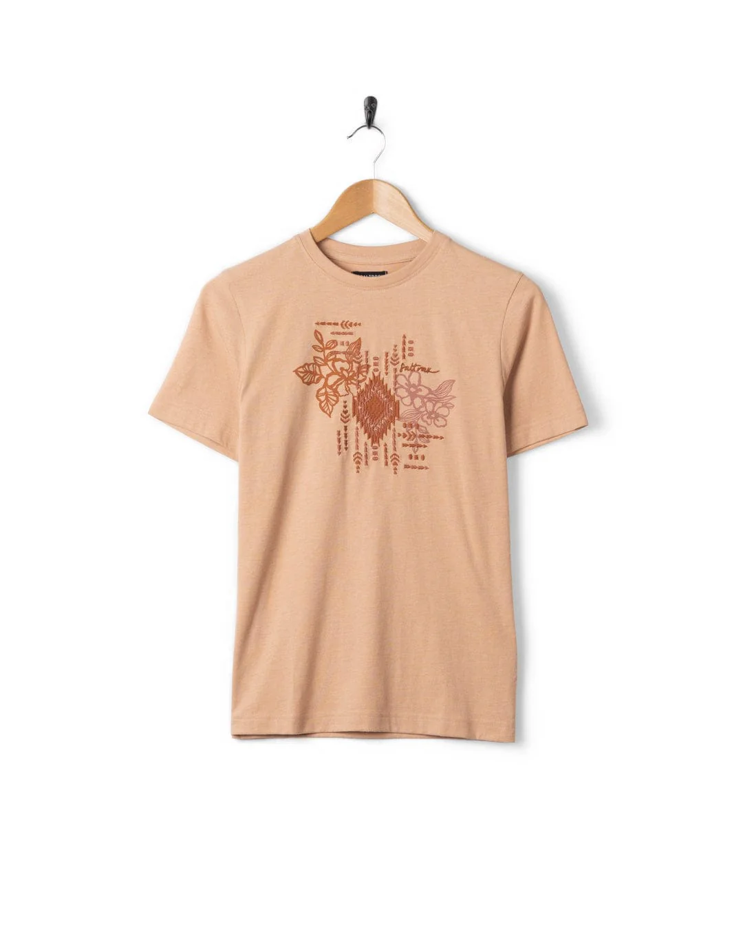 Flow Womens Short Sleeve T-Shirt in Orange - Image 3