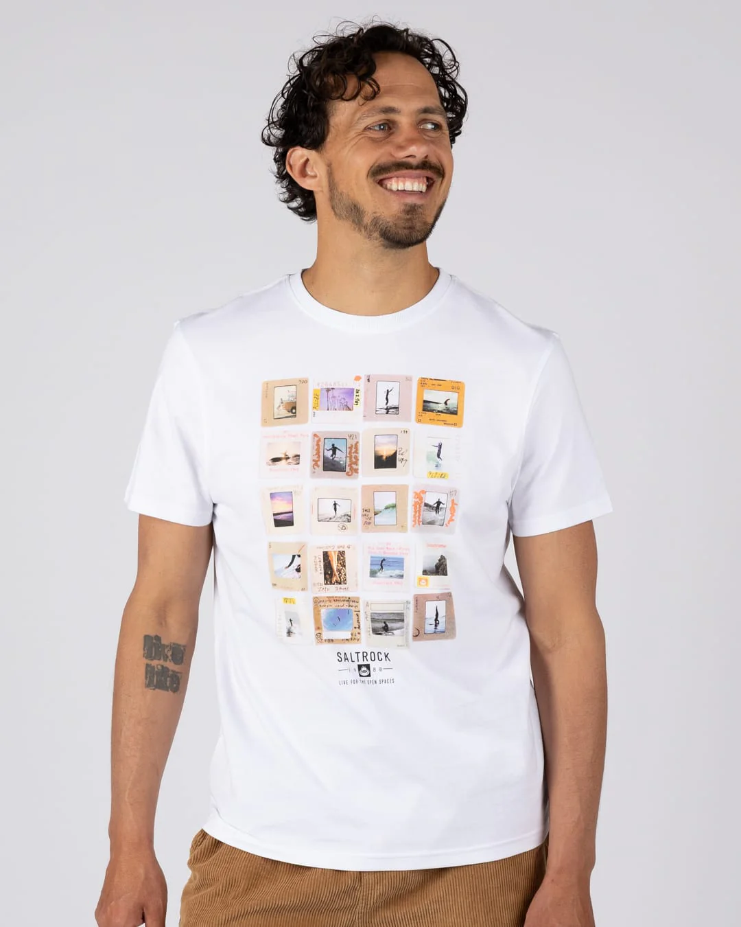 Glide 'N' Slide Mens Short Sleeve Tee in White