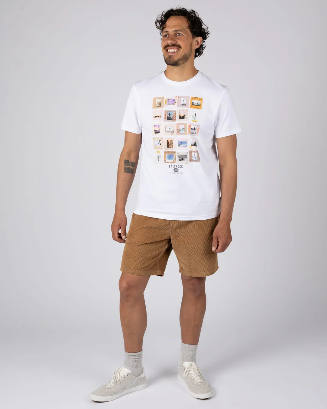 Glide 'N' Slide Mens Short Sleeve Tee in White - Image 4