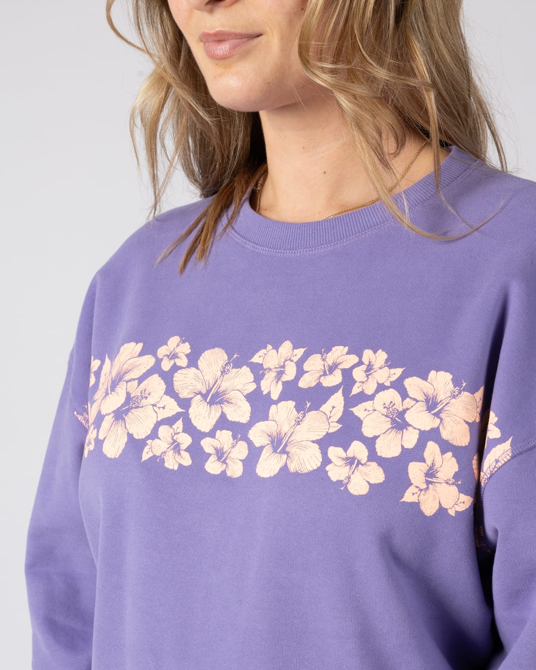 Hebe Womens Sweatshirt in Purple - Image 2