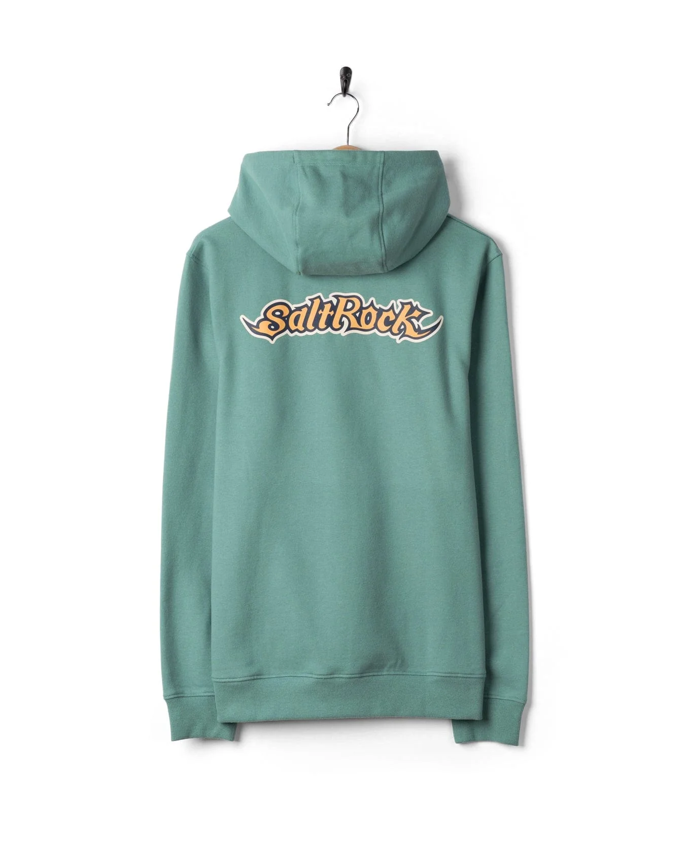 Heritage Logo  Mens Pop Hoodie in Blue - Image 7