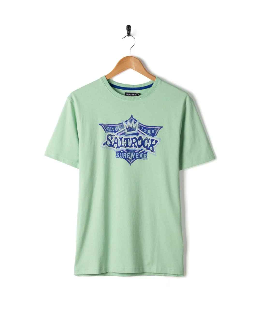 Heritage Shield Mens Short Sleeve T-Shirt in Light Green - Image 6