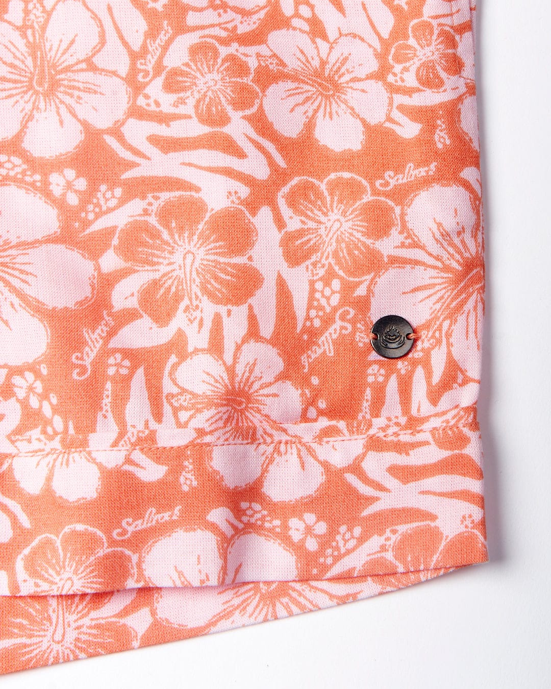 Hibiscus Womens Shorts in Orange - Image 4