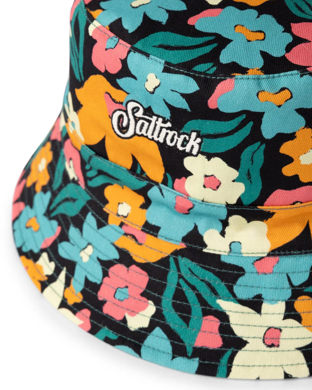 Holidaze Floral Reversible Bucket Hat in Blue - Image 4
