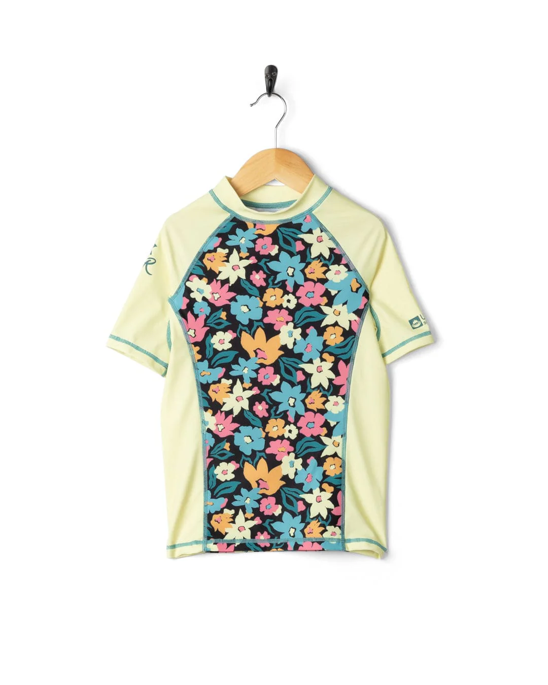 Holidaze Kids Short Sleeve Rashvest in Light Yellow - Image 2