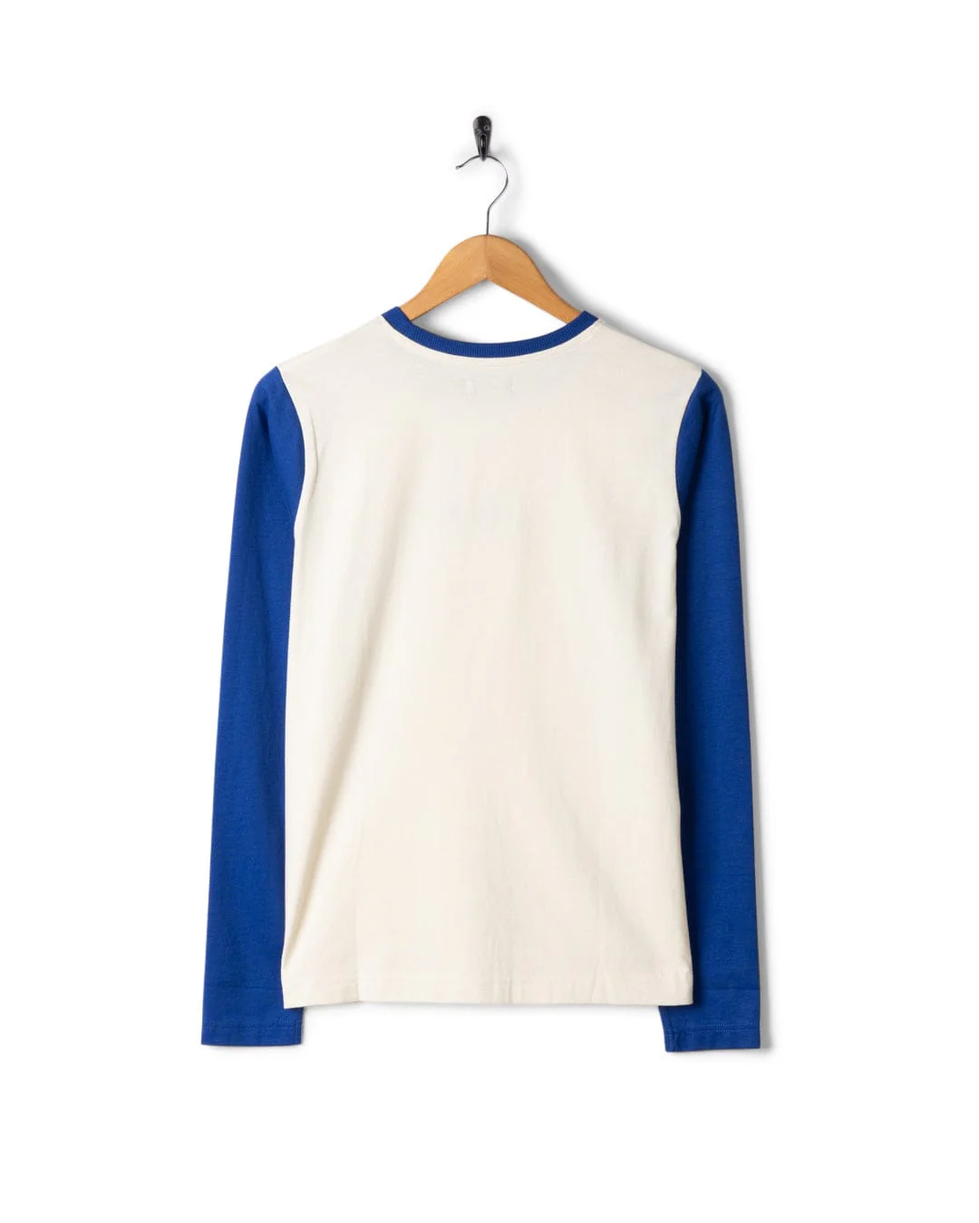 Horizon Stripe Womens Long Sleeve T-Shirt in Blue - Image 11