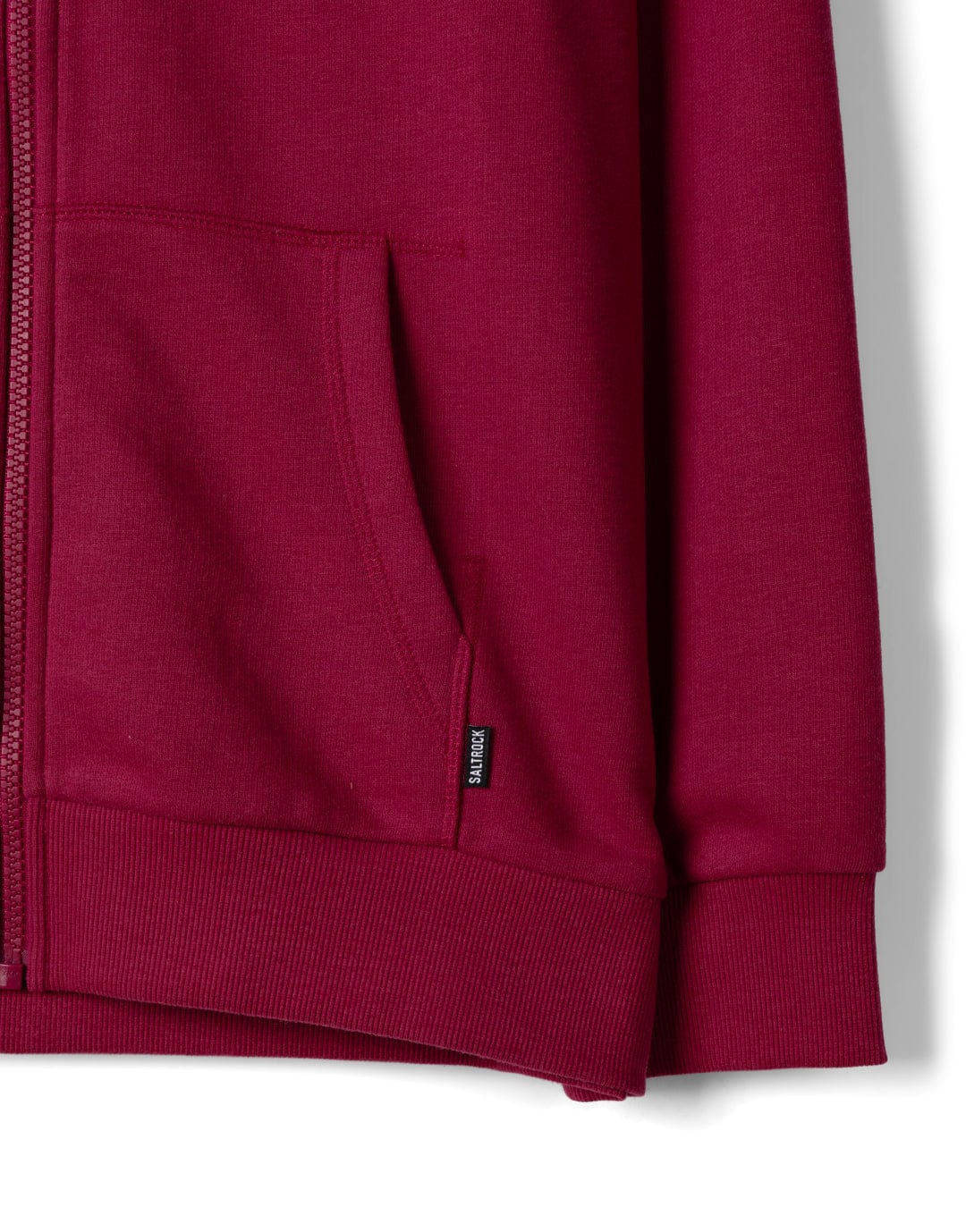 Horizon Womens Zip Hoodie in Dark Pink - Image 8