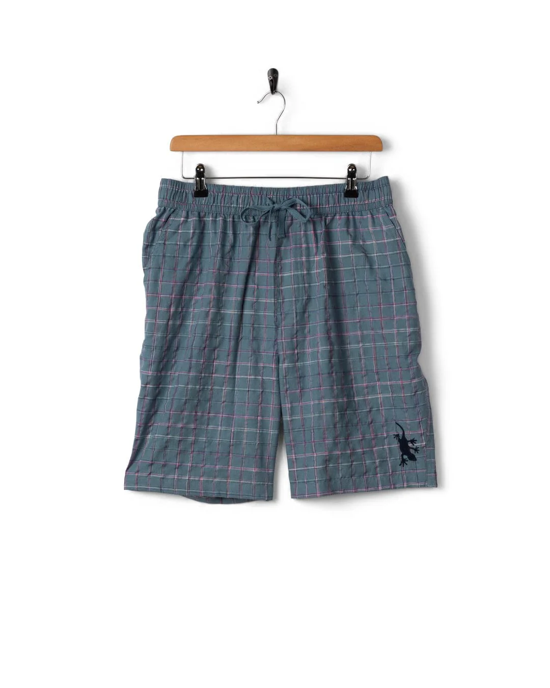 Isaad Mens Shorts in Blue - Image 7