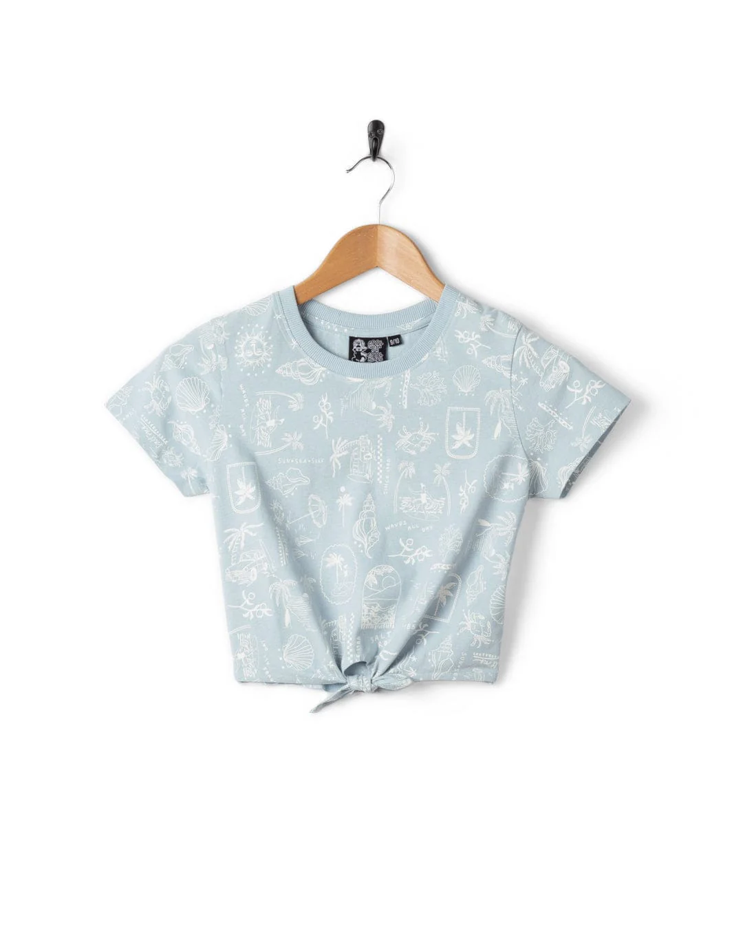 Island Life Kids Short Sleeve T-Shirt in Light Blue