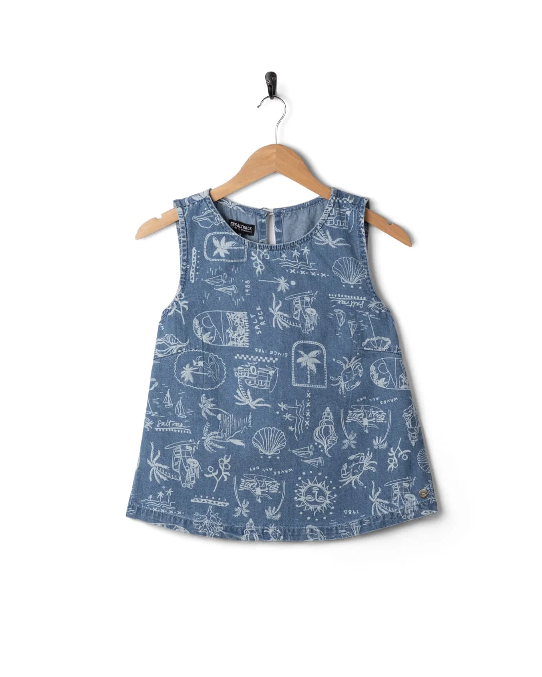 Island Life Womens Vest in Blue - Image 8