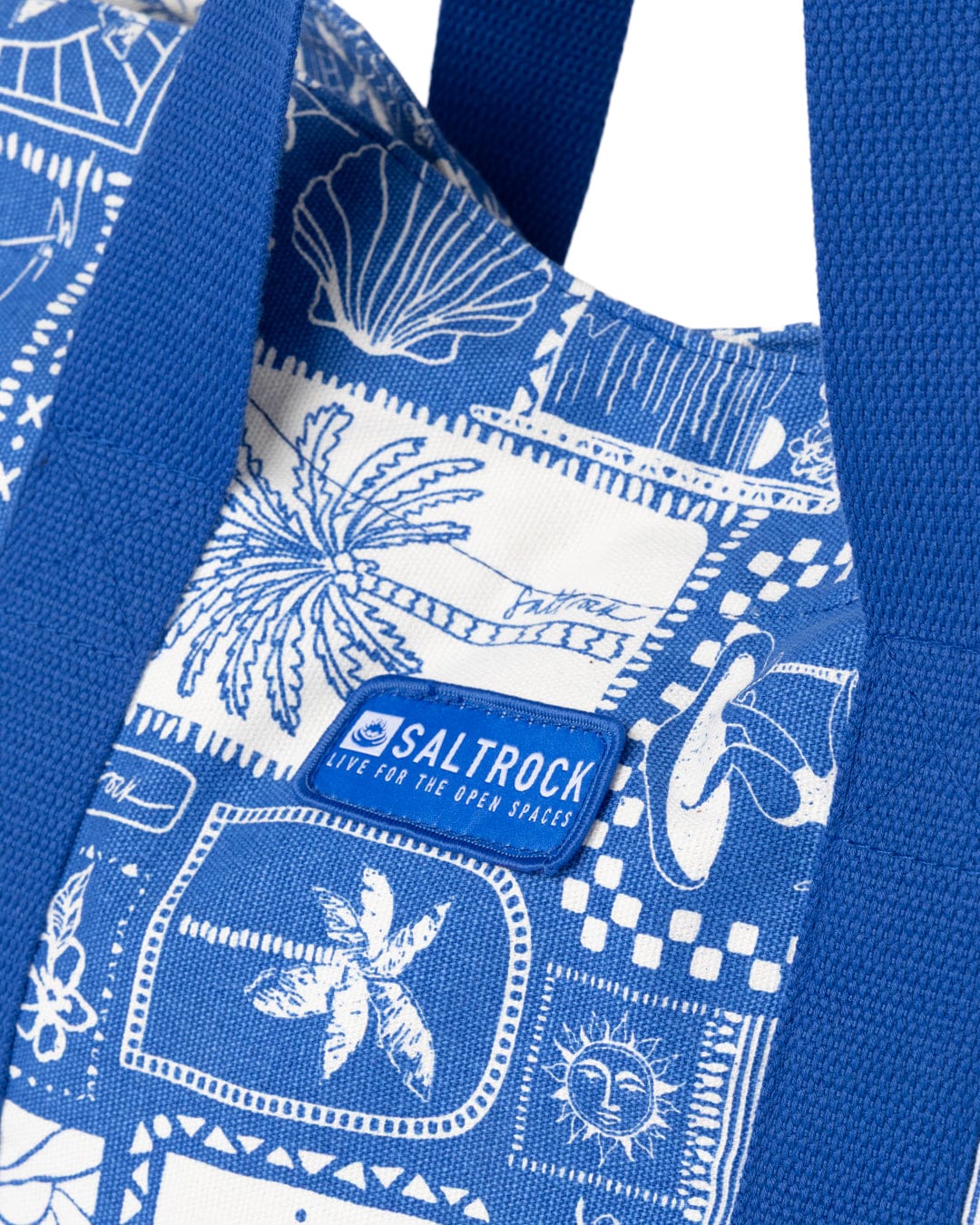 Island Tiles Bag in Bright Blue - Image 4