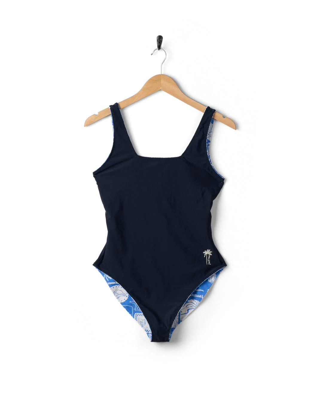 Island Tiles Womens Reversible Swimsuit in Blue - Image 10