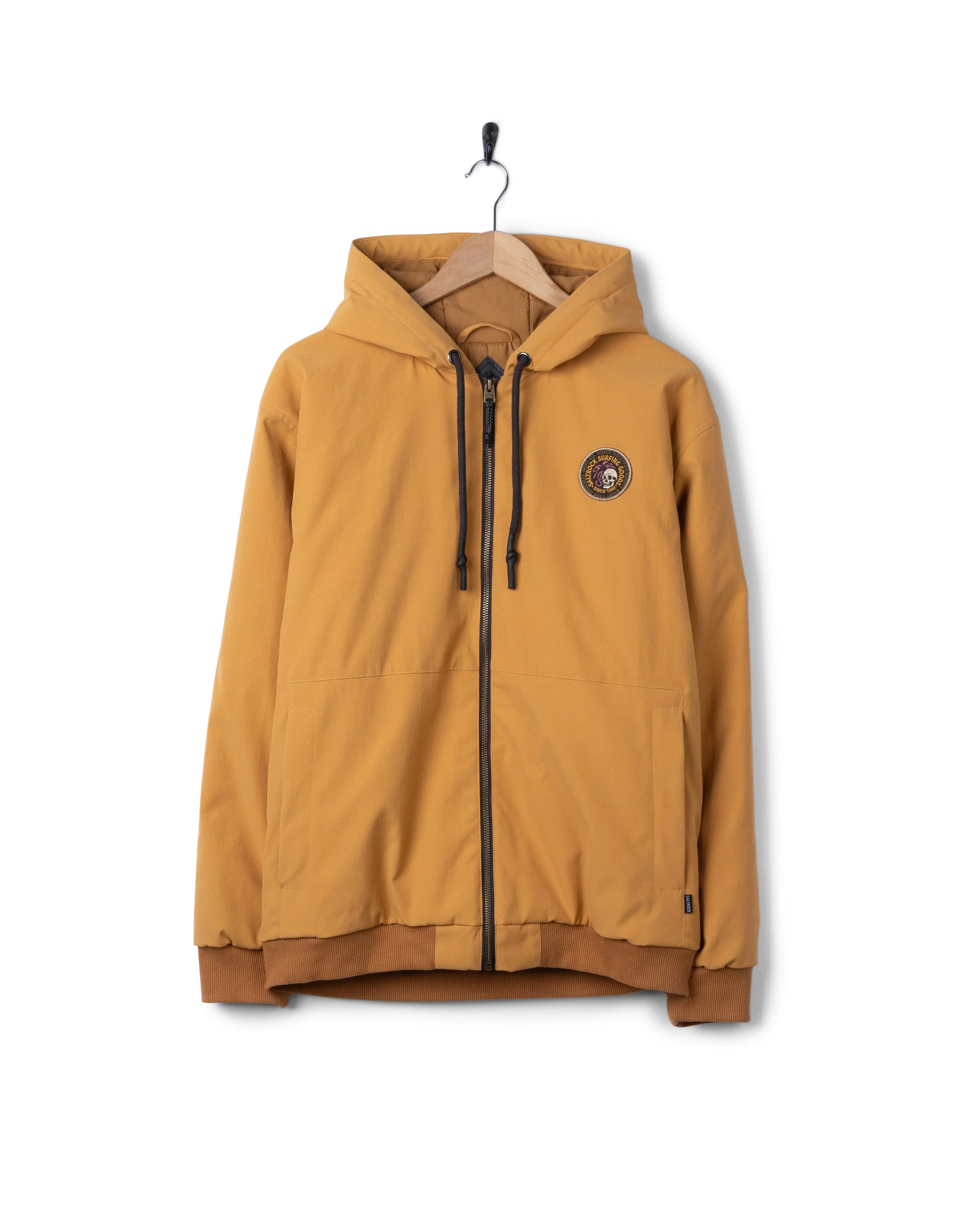 Jace Mens Casual Bomber Jacket in Yellow - Image 5