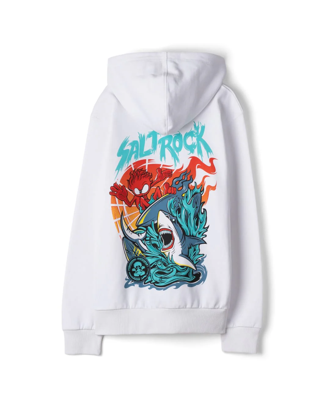 Jaws Kids Pop Hoodie In White