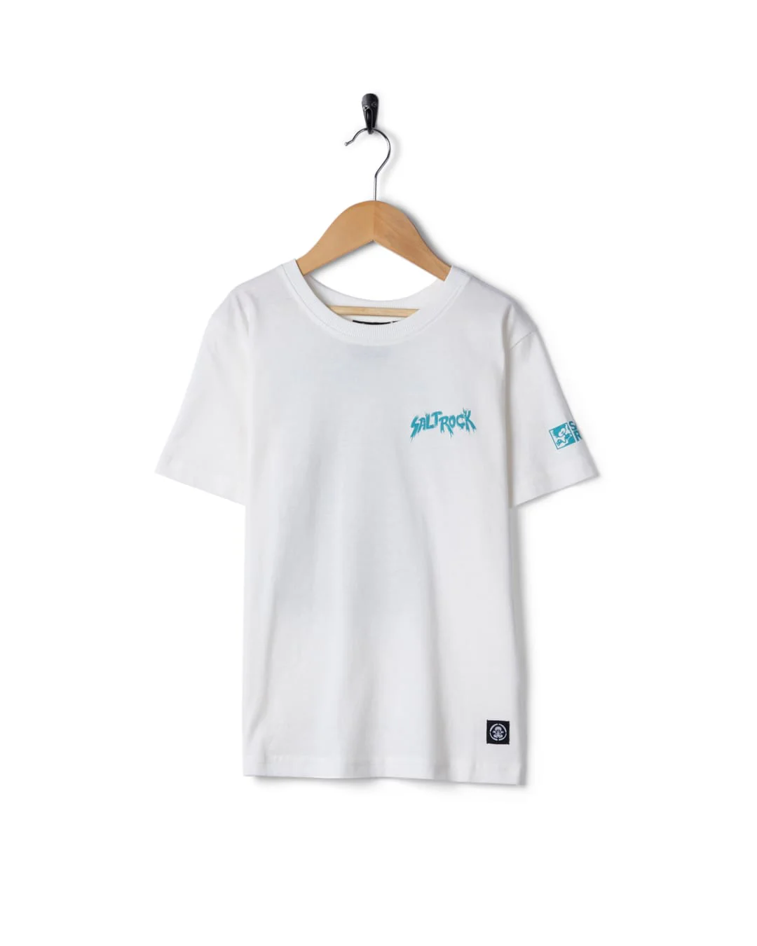 Jaws Kids Short Sleeve T-Shirt in Cream - Image 6