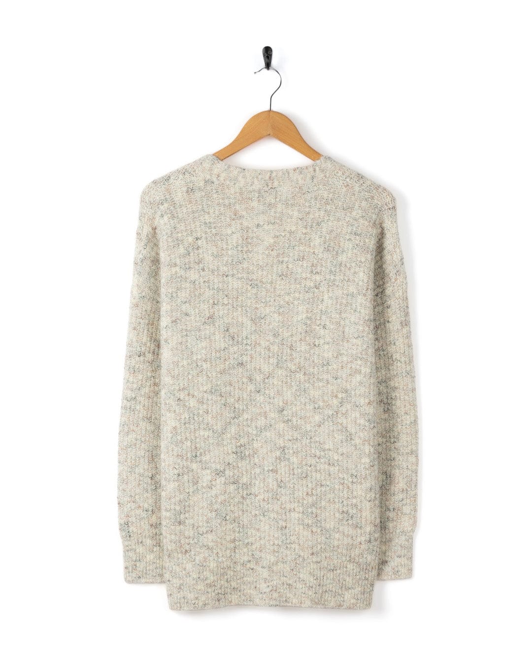 Juno Womens Longline Cardigan in Cream - Image 12