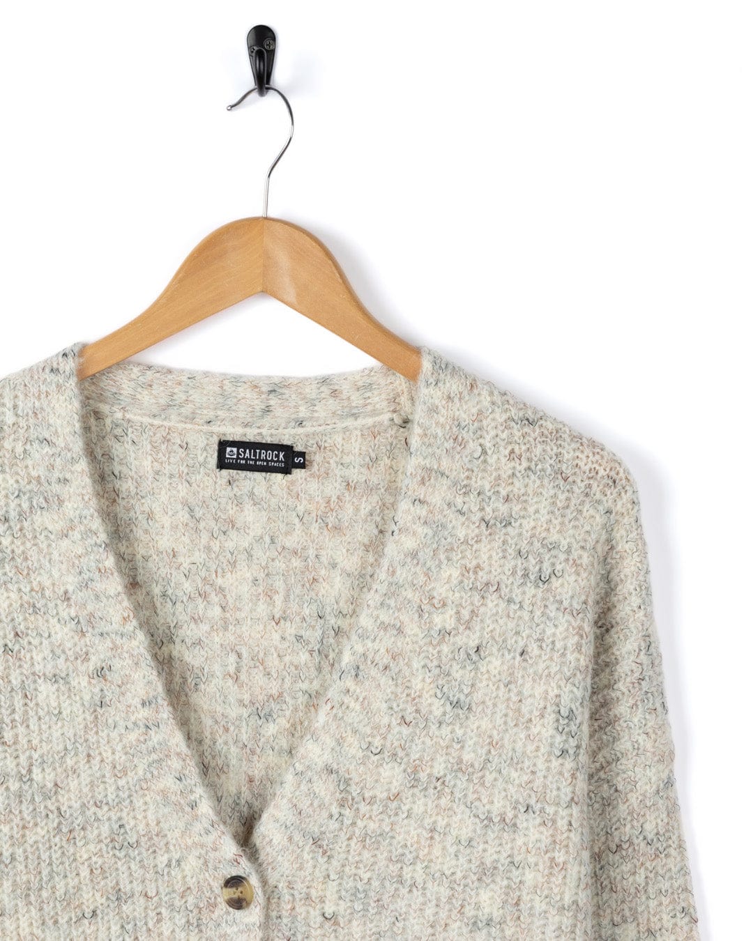 Juno Womens Longline Cardigan in Cream - Image 8