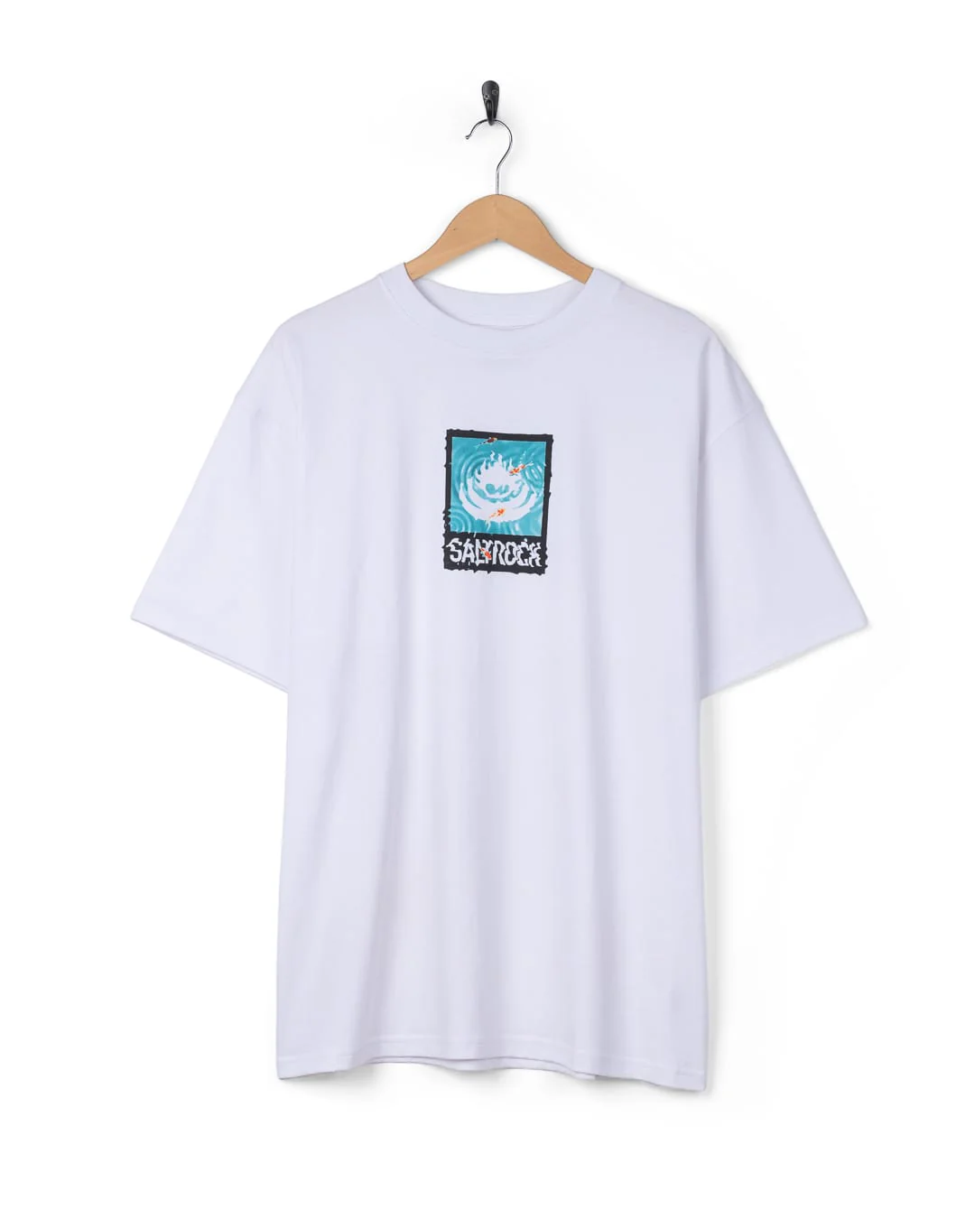 Koi Box Logo Mens Short Sleeve Tee in White - Image 5