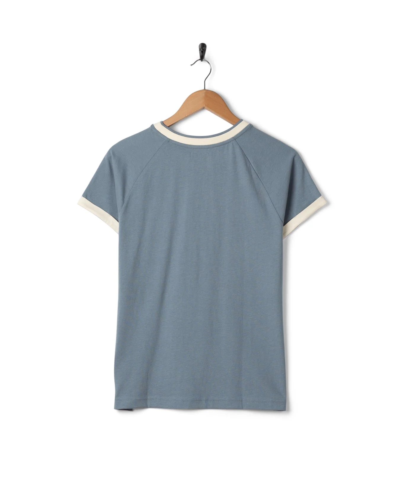 Links Womens Short Sleeve Ringer T-Shirt in Blue - Image 7