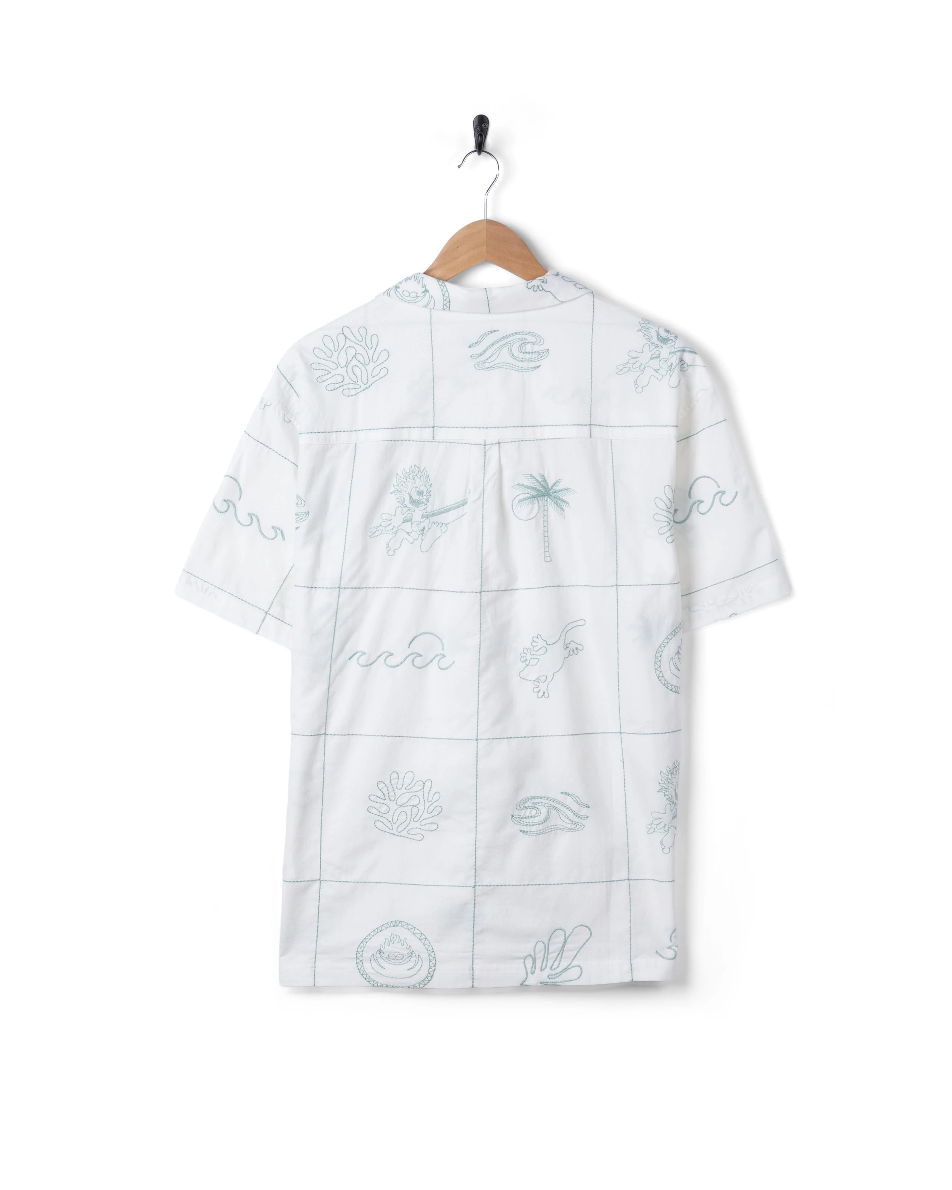 Little Creatures Mens Icon Short Sleeve Shirt in Cream - Image 13
