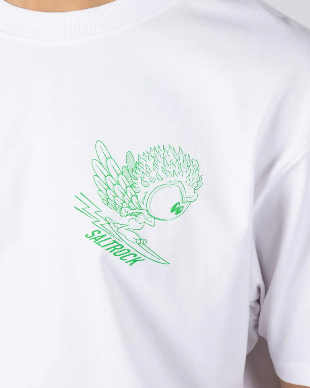 Live Fast Mens Short Sleeve T-Shirt in White - Image 5