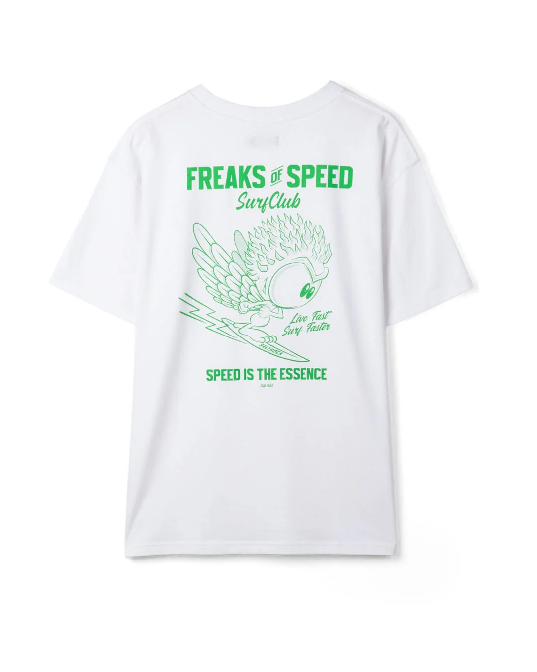 Live Fast Mens Short Sleeve T-Shirt in White - Image 7