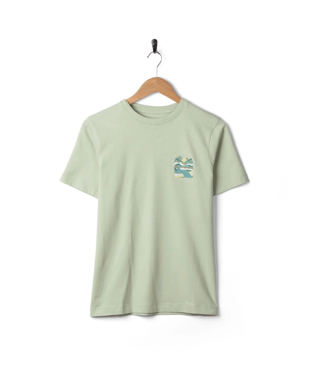 Live Wild Womens Short Sleeve T-Shirt In Light Green - Image 7