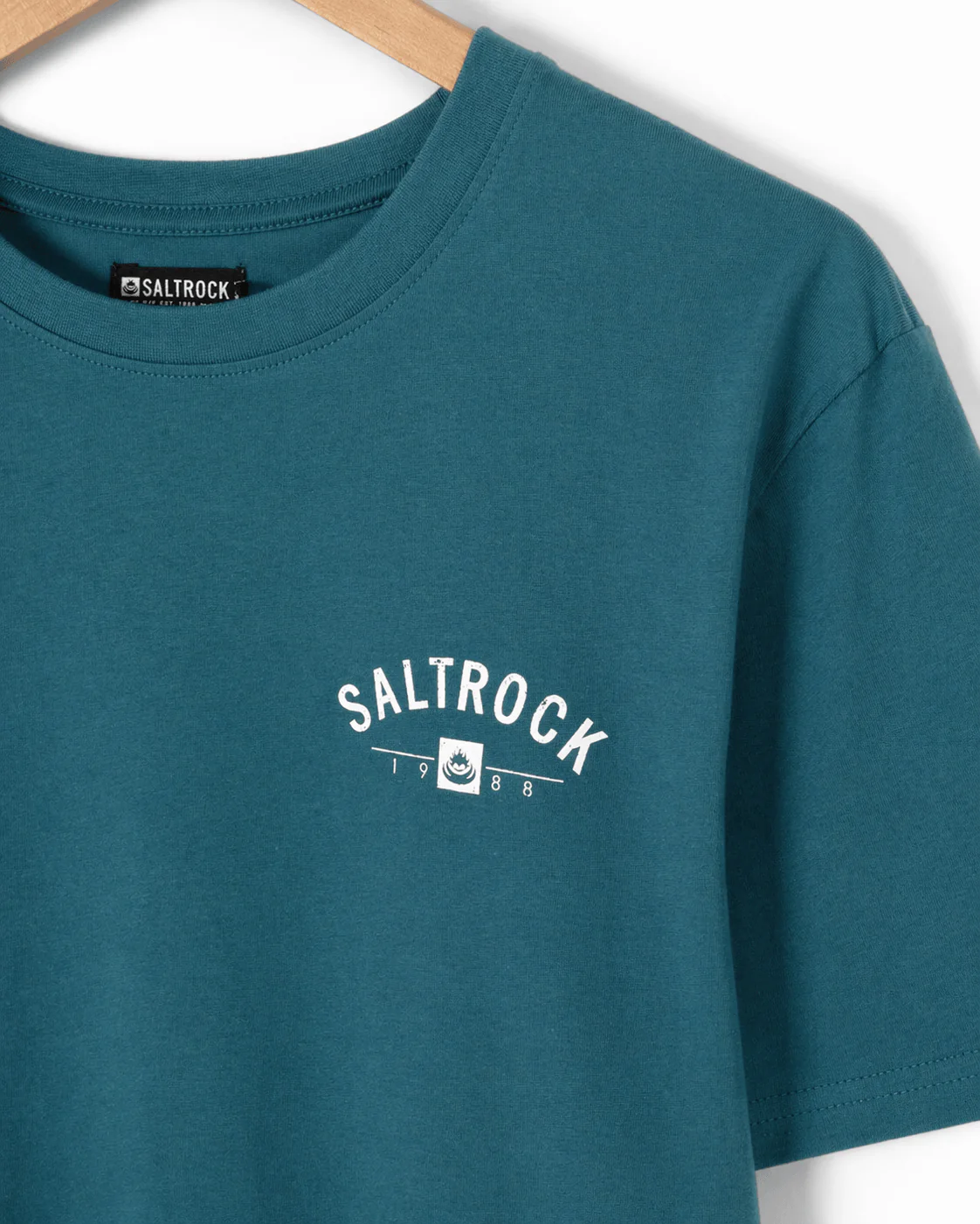 Location Croyde Mens T-Shirt in Teal - Image 4
